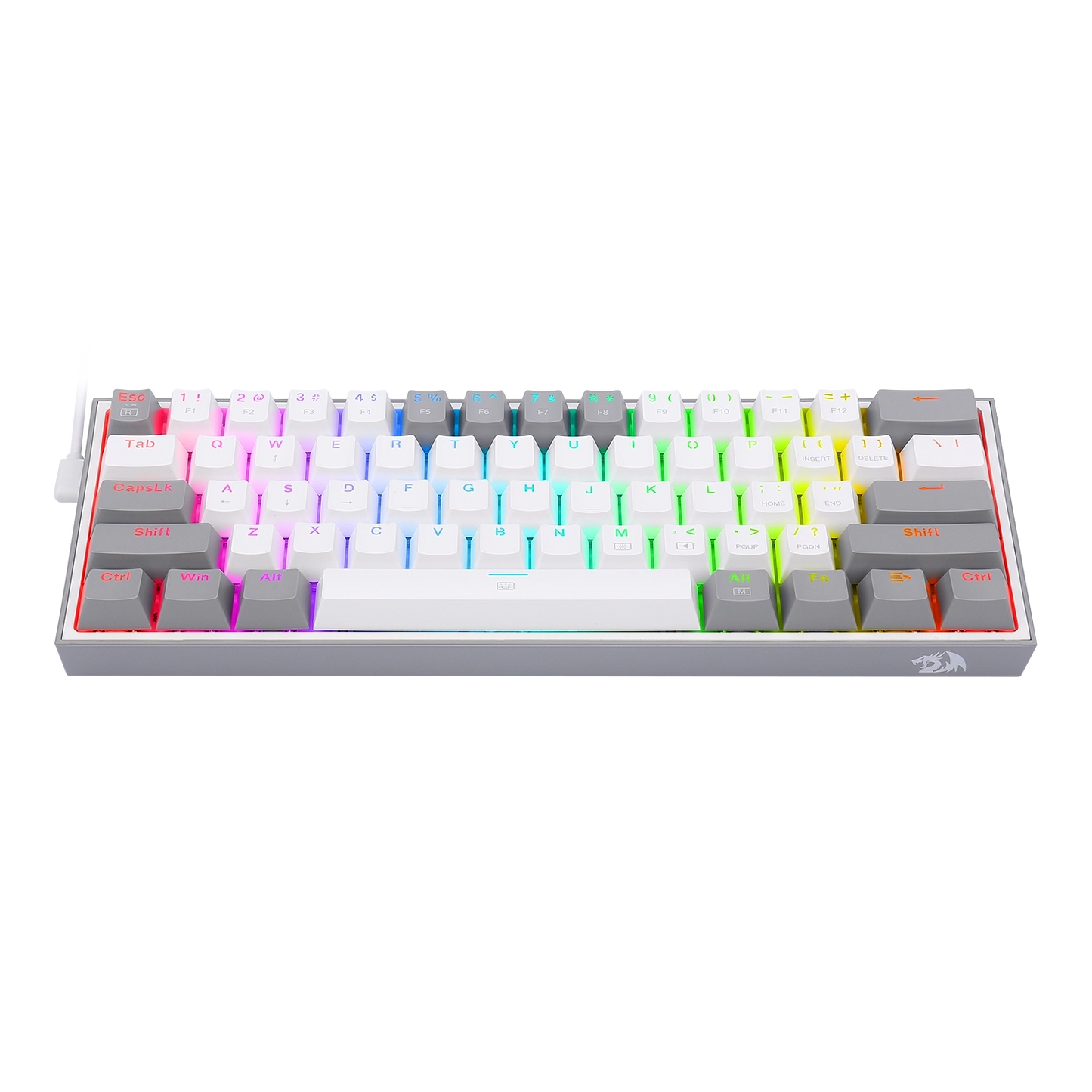 Klawiatura Redragon K617-RGB Fizz RGB White/Grey