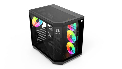 <h2>Redragon GC-625-PRO Vision ARGB – Gamingowa Obudowa ATX z Wyświetlaczem Temperatury i Hartowanym Szkłem</h2>