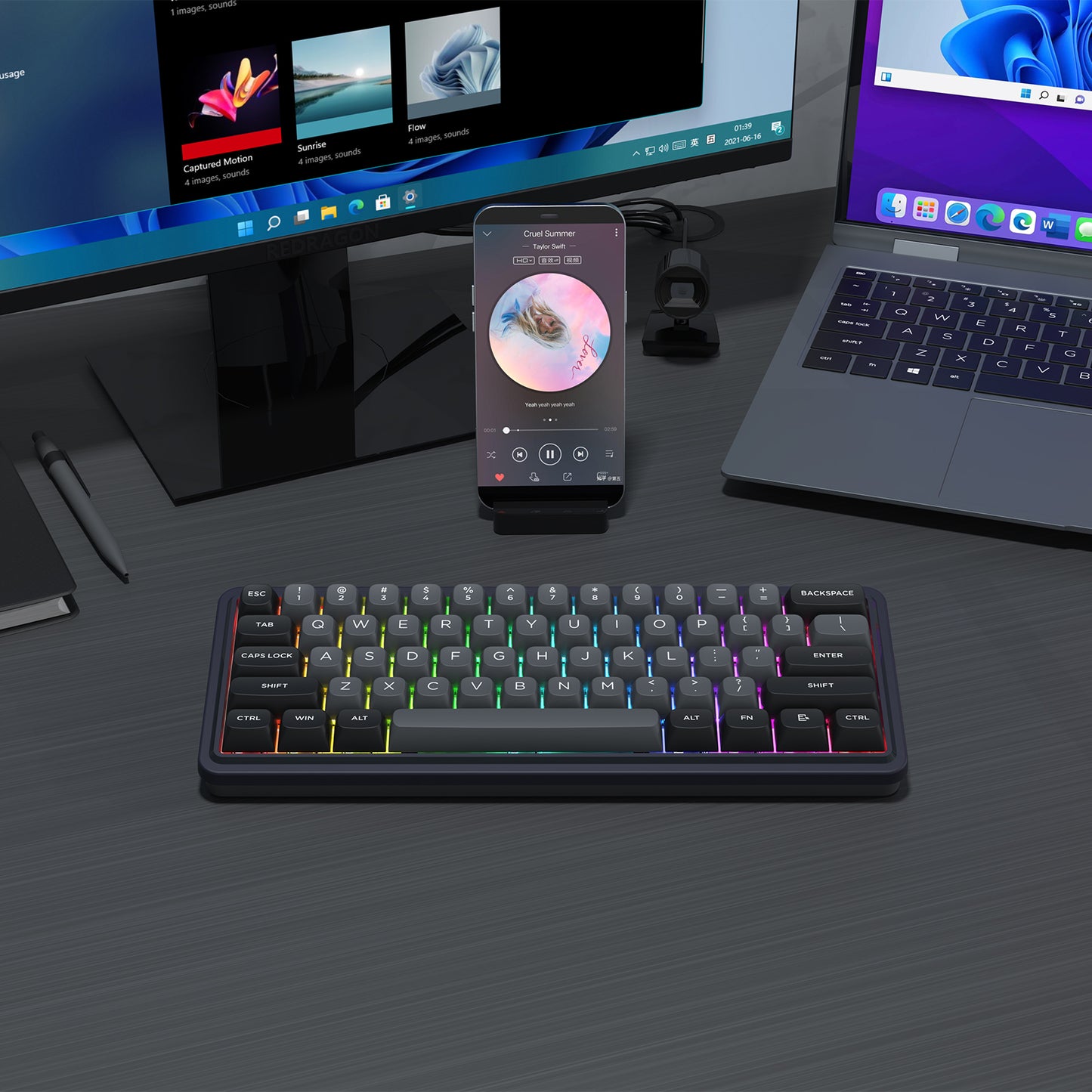 Klawiatura mechaniczna K730GB-RGB-PRO Draconic V2