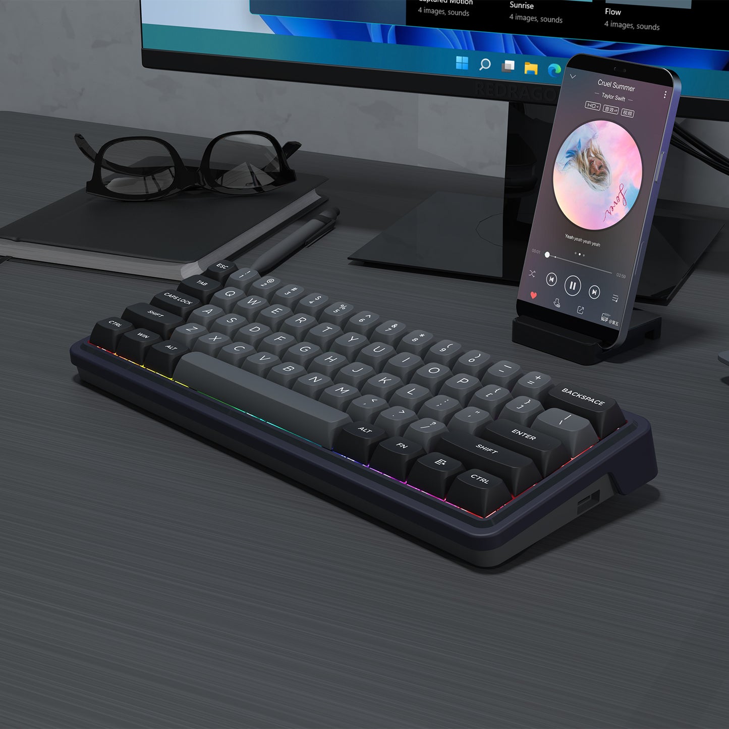 Klawiatura mechaniczna K730GB-RGB-PRO Draconic V2