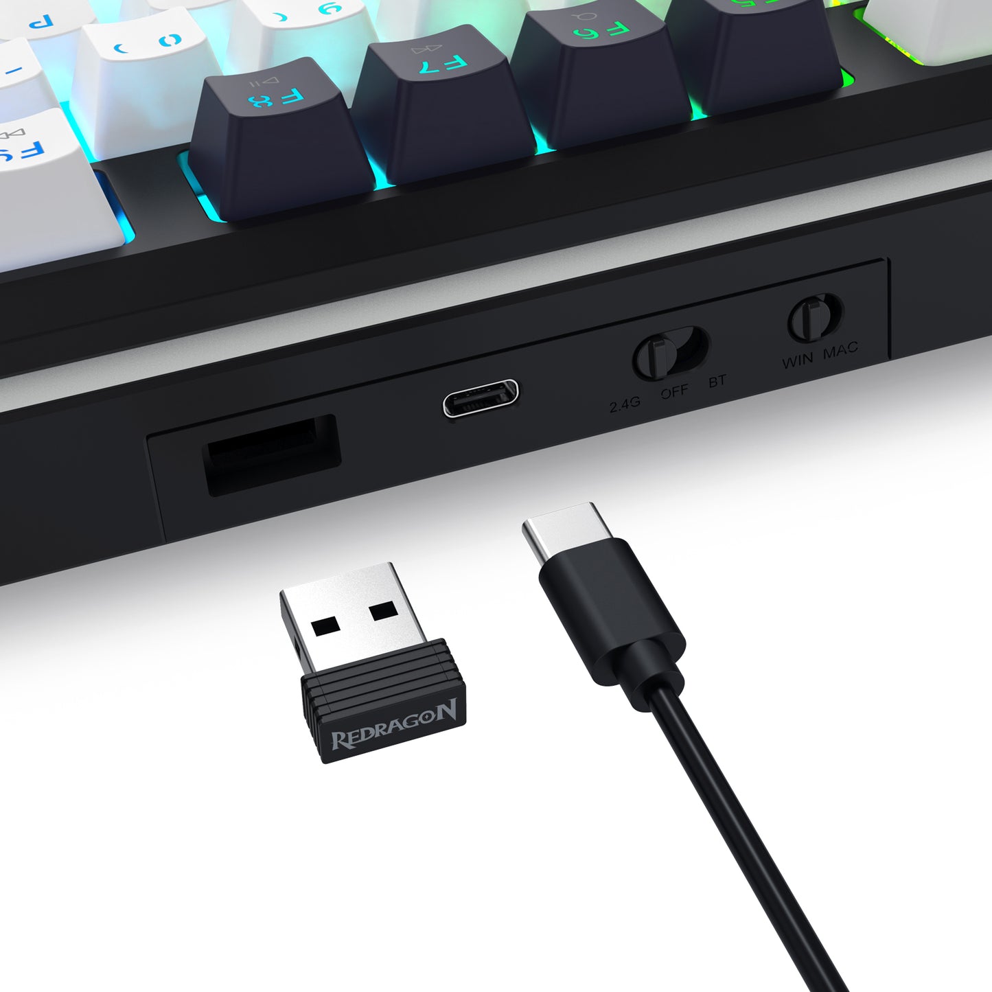 Klawiatura mechaniczna Redragon Wildslash LCD Pro K746WB-RGB-PRO