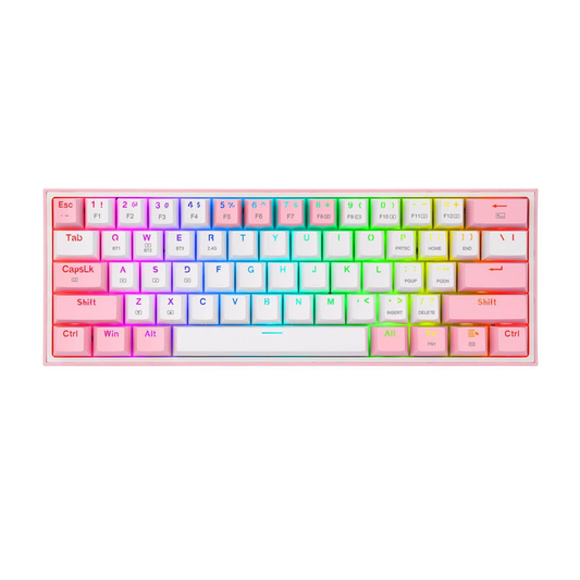 Klawiatura Redragon K616 Fizz Pro white/pink