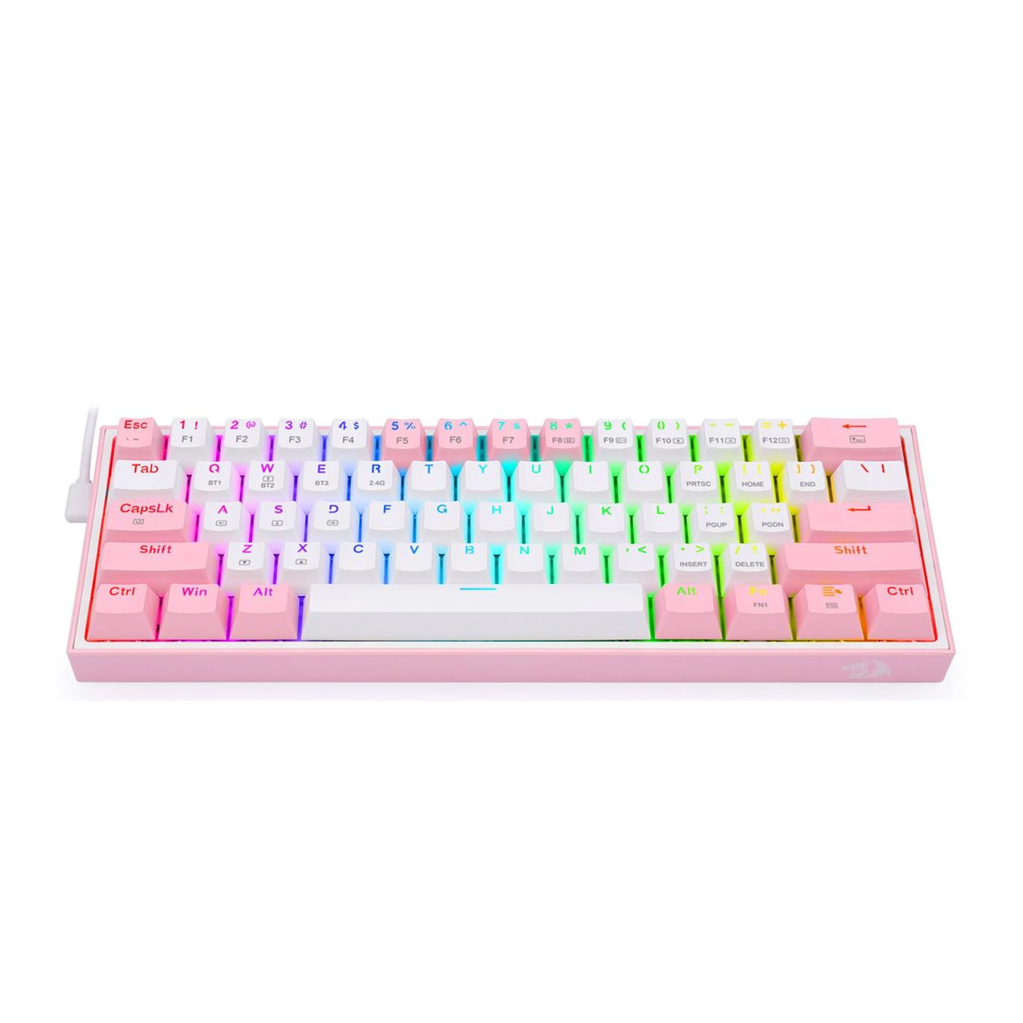 Klawiatura Redragon K616 Fizz Pro white/pink