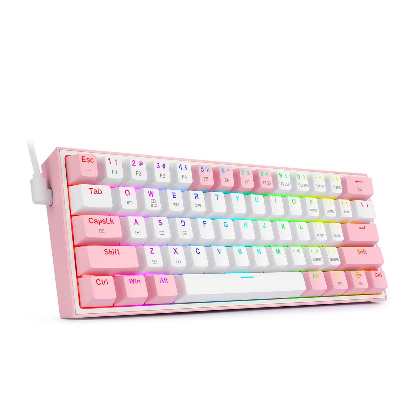 Klawiatura Redragon K616 Fizz Pro white/pink