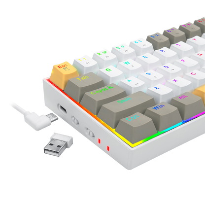 Klawiatura Redragon K530-YL&WT&GY-RGB-PRO Draconic Pro
