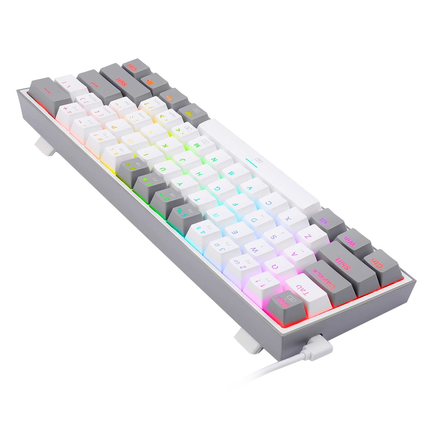 Klawiatura Redragon K617-RGB Fizz RGB White/Grey
