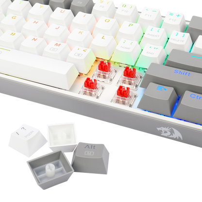Klawiatura Redragon K617-RGB Fizz RGB White/Grey