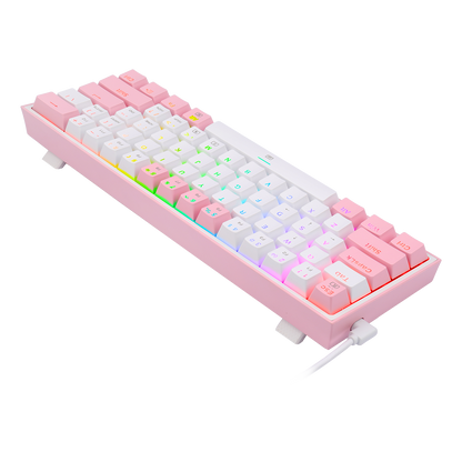 Klawiatura Redragon K617-RGB Fizz RGB White/Pink