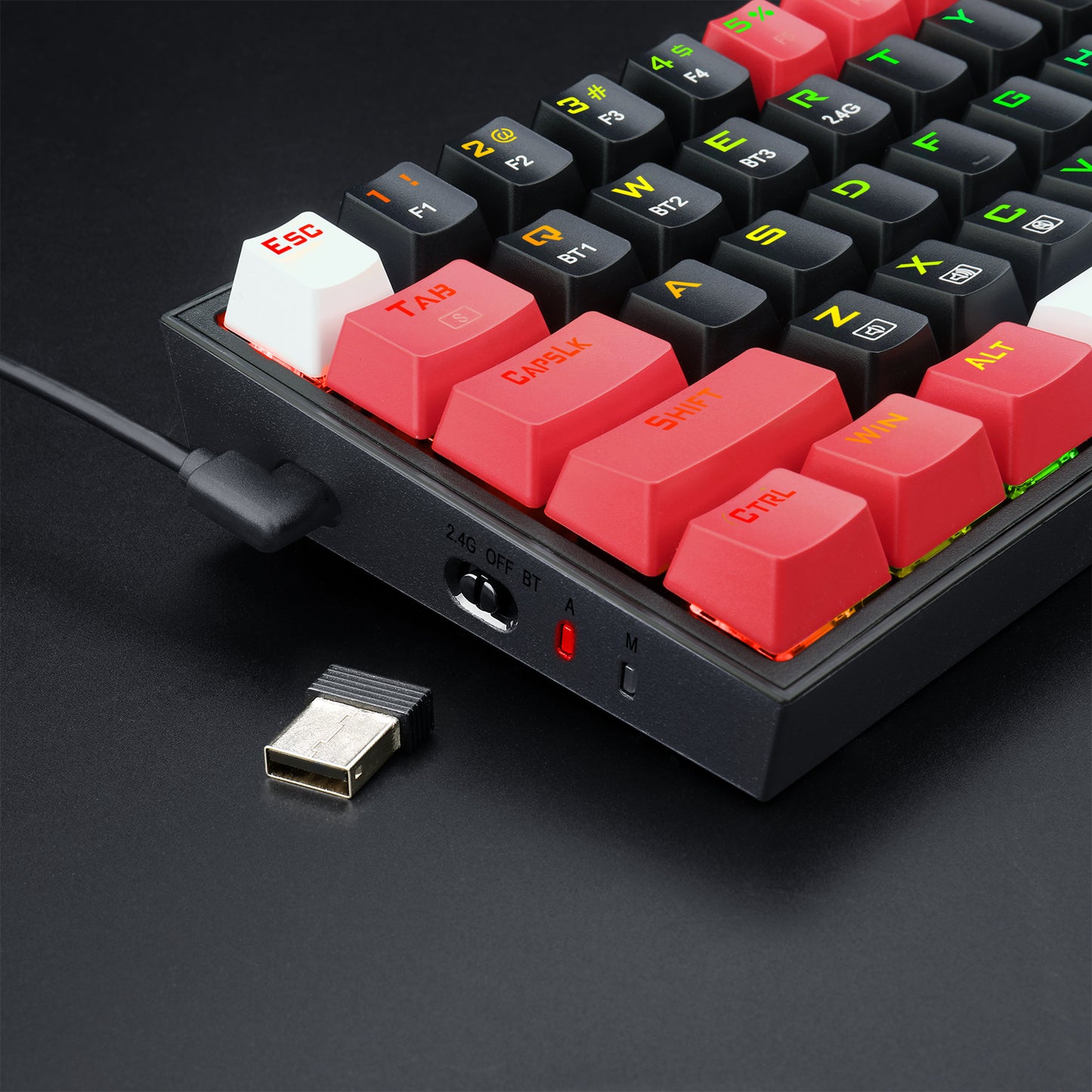 Klawiatura Redragon K631RGB-PRO-BRW Castor