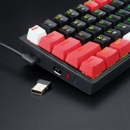 Klawiatura Redragon K631RGB-PRO-BRW Castor