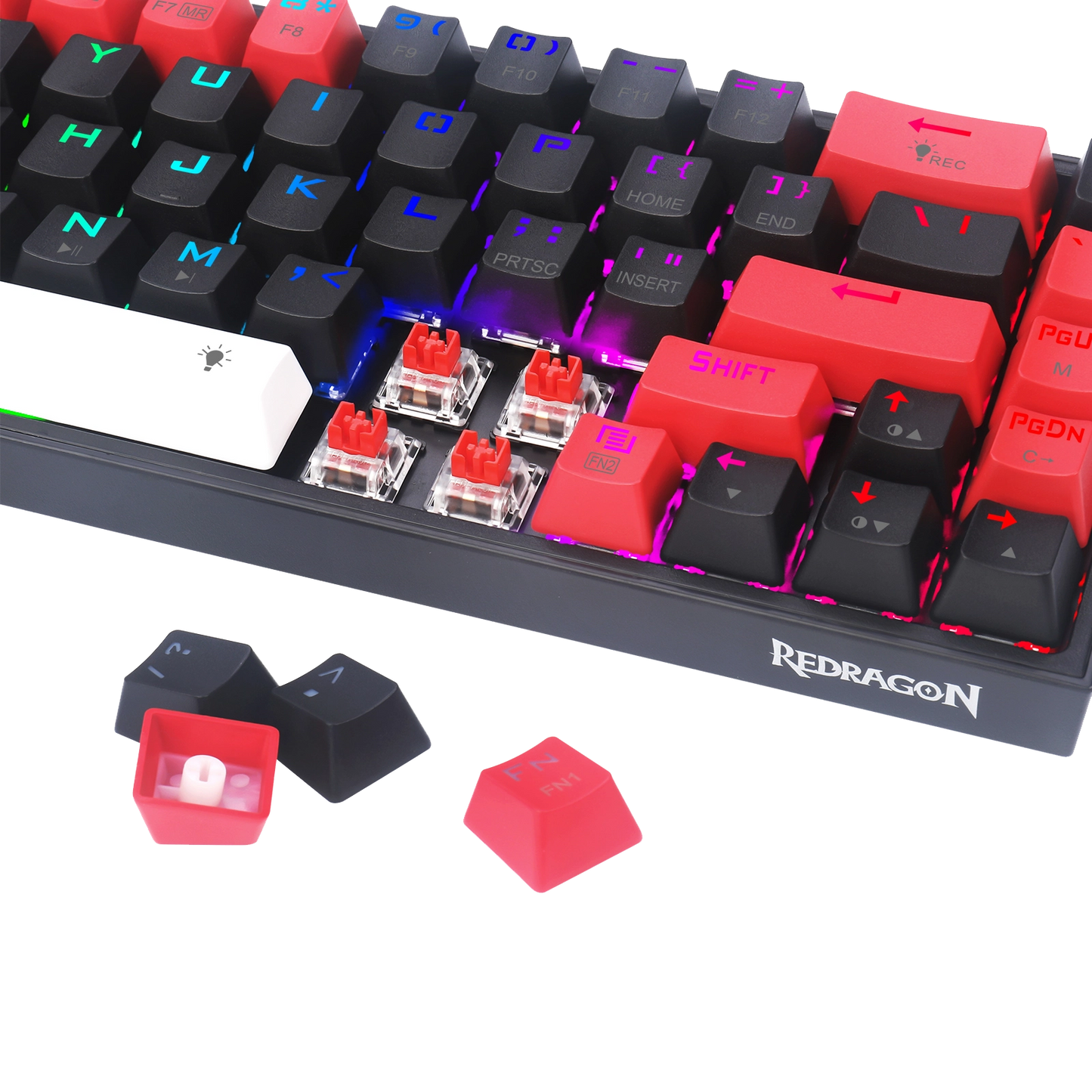 Klawiatura Redragon K631RGB-PRO-BRW Castor