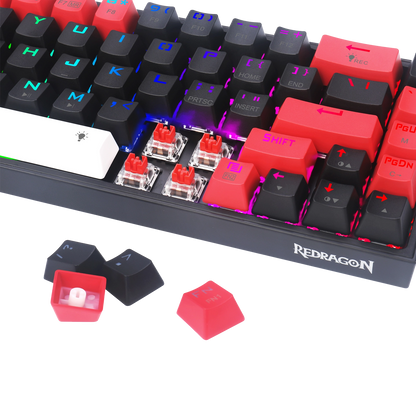 Klawiatura Redragon K631RGB-PRO-BRW Castor