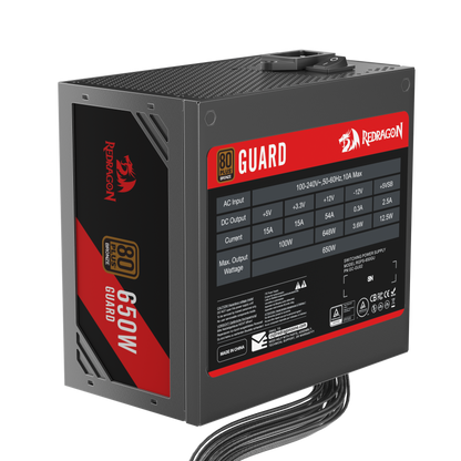 Zasilacz Redragon Guard GC-GU02 650W 80 Plus Bronze