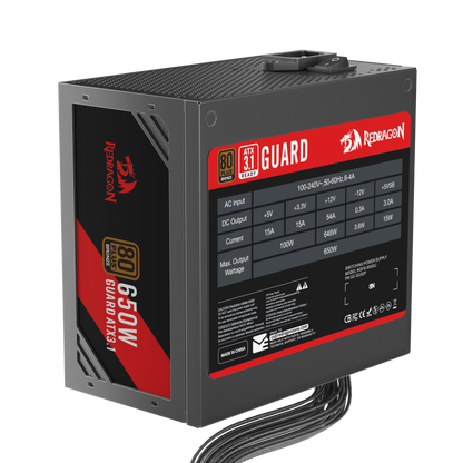 Zasilacz Redragon Guard GC-GU02P 650W 80 Plus Bronze ATX3.1
