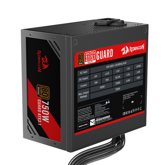 Zasilacz Redragon Guard GC-GU03P 750W 80 Plus Bronze ATX3.1