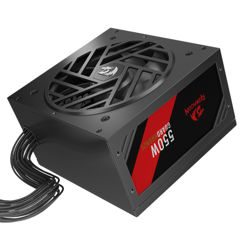 <h2>Redragon GUARD GC-GU01 – Zasilacz 550W 80 Plus Bronze z aktywnym PFC i cichym chłodzeniem</h2>